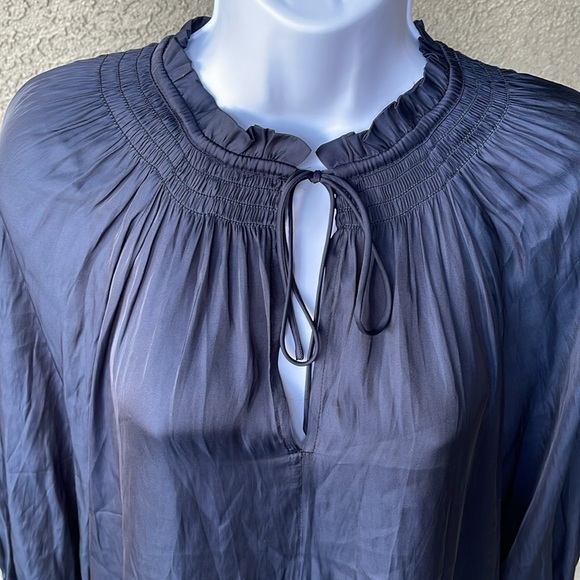 No.051 Lucky Brand Midnight Blue Long Sleeve Top - Picture 2 of 7